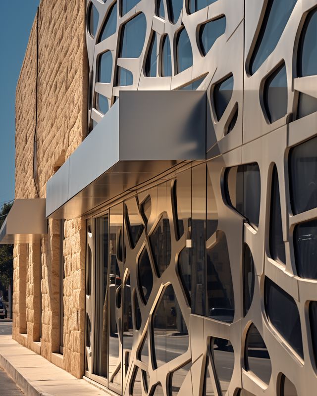 חיפוי אלוקובונד למבנה